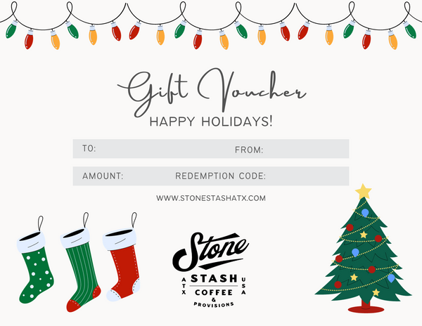 Stone Stash Coffee Holiday Gift Voucher