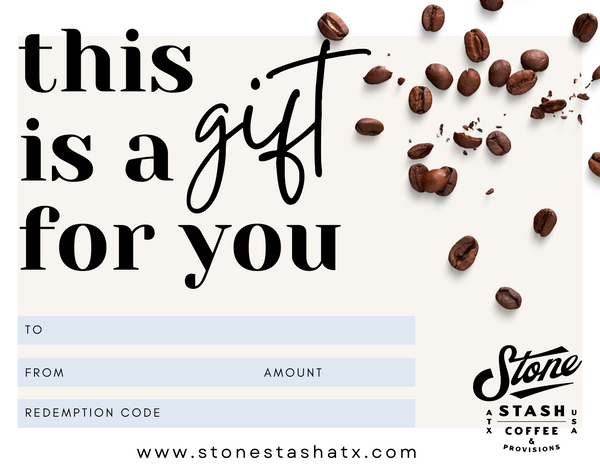 Stone Stash Coffee Gift Voucher