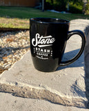 Black Ceramic Stone Stash (Happy Sipping!) Coffee Mug